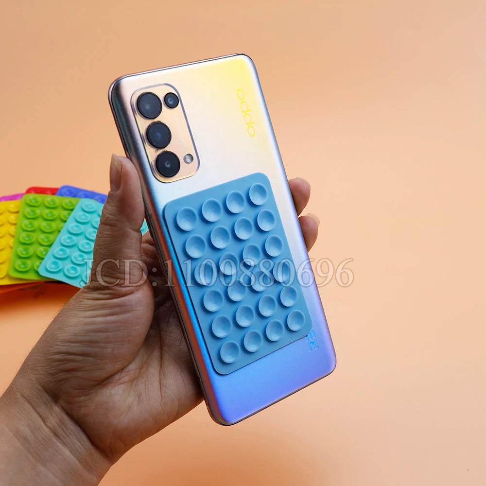 Support adhésif silicone multifonction pour smartphone – Pliable & repositionnable